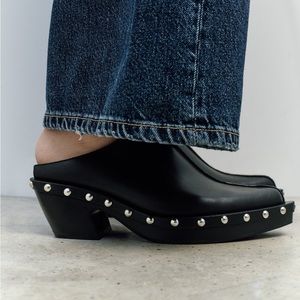 Zara Studded Clogs 6.5/7 New In Box